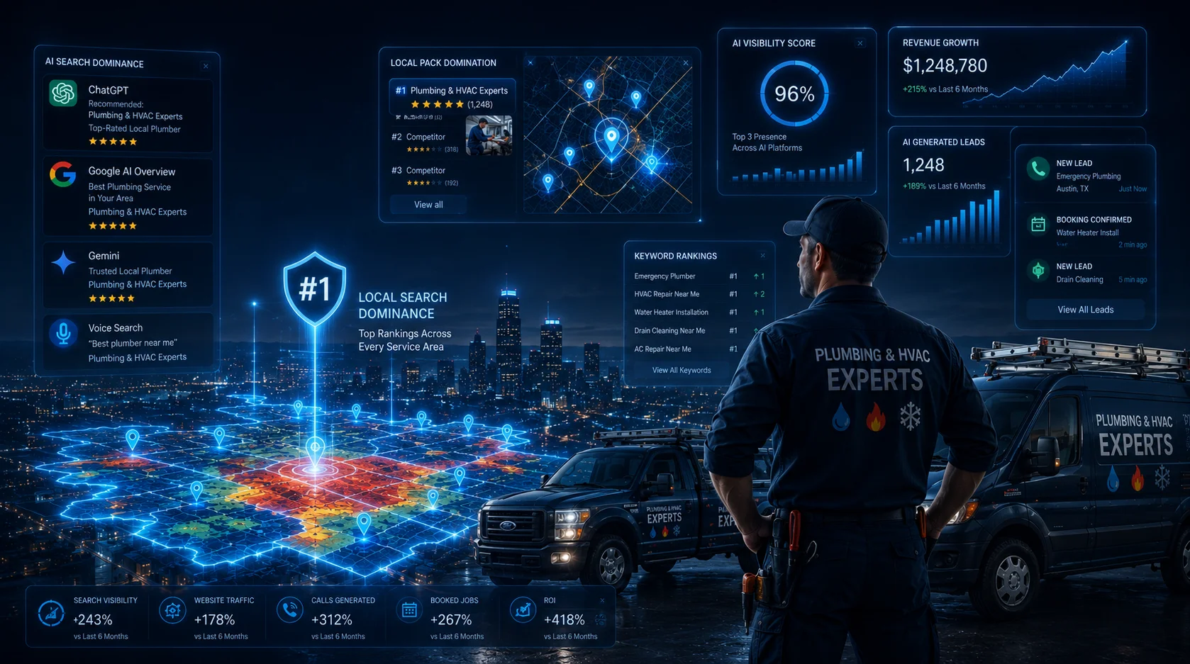 AI Search Dominance Case Study | Local SEO, Maps & Lead Growth